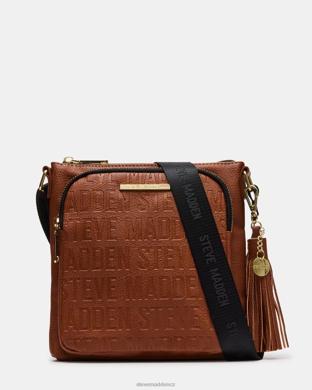 Taška koňak LR2BN368 unisex Steve Madden logo crossbody