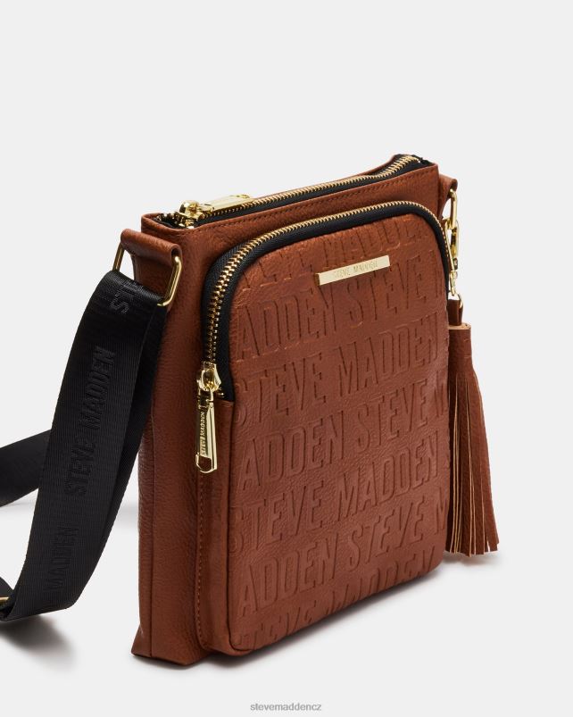 Taška koňak LR2BN368 unisex Steve Madden logo crossbody