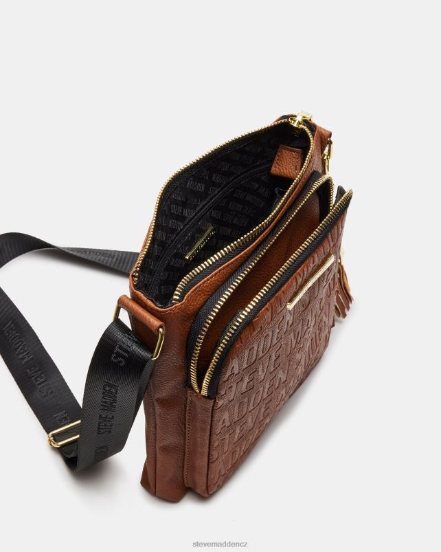 Taška koňak LR2BN368 unisex Steve Madden logo crossbody